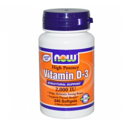NOW FOOD Vitamin D3 2000 IU 240 softgels